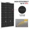 Carregadores Dokio 18V 100W Painel Solar Flexível China À Prova D 'Água 12V Carregador Bateria para HomeCarCampingBoat 231120