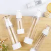 En gros flacon pulvérisateur sous vide en plastique voyage transparent pompe sans air parfum cosmétique bouteille de poche 15 ml 30 ml 50 ml