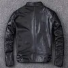 Herren Lederimitat Markenstil Rider Lederjacke Herren Echtmantel plus Größe schlanke Rindslederkleidung Casaco para motociclos 231120