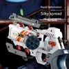 Revolver Pistol Soft Bullet Toy Gun Model Manual Disassemble Gun Toy Shooting Launcher Toy for Kids Boys Birthday Gifts Outdoor Games