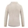 2023 Herr Cardigan Autumn/Winter New Men's Mixed Color Long Sleeve Polo Pocket Sweater Knit Large