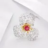 Bagues de cluster FIY AIGS Ruby Ring Fine Bijoux Solide Or 18 carats Nature Rouge 1.092ct Diamants pour femmes cadeaux