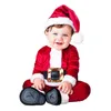 ロンパーズベイビーサンタベイビーコスチューム幼児雪だるま衣装クリスマスエルフ幼児衣装幸せな年サンタクロースコスプレ服231120