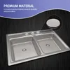 Kökskranar 4st Sink Hole Cover rostfritt stål tvättställe pluggar blanking metallplugg