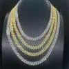 Hurtownia 8 mm 1Row Ogólny róg S925 lodowe mrożone moissanite Diamond Men Cuban Link Chain VVS Diamond