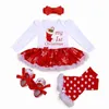 Conjuntos de roupas Roupas Nascidas 0-3 Meses Bebê Menina Traje Romper Roupas de Bebê Vestido de Festa Natal Menina Bebe Roupas Crianças Infantil Vestido 231120