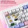 Keyboards ZIFRIEND Mini Ke mechanical keyboard Hot Swap RGB 63 Keys Custom For Gamer Wired 2.4G Wireless Bluetooth Keyboards iPad 60% 65% Q231121