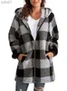 Frauen Pelz Faux Pelz 2023 Herbst Winter Plaid Faux Pelzmantel Frauen Teddy Mantel Mit Kapuze Jacken Fe Pelzigen Teddybär plüsch Jacke FrauenL231121