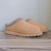 Tasman Slippers Kastanjebont Slippers Schapenvacht Shearling Tazz pantoffel Muiltjes Dames Heren Ultra Mini Platform Laarzen Instappers Suède Bovenwerk Comfort Herfst ugglie Winter