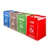 Trash Bags Separate Recycling Waste Bin for Kitchen Office in Home Recycle Garbage Sorting Bins Organizer Waterproof 230421