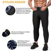 Andra sportartiklar Bastu Svettbyxor för män Hög midja Forme Dräkt Body Shaper Trainer Slimming Shorts Fitness Leggings 231121