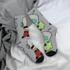 Erkek Çoraplar Mutlu Komik Erkekler Sıkıştırma Gir Atıştırmalık Cheetos Retro Harajuku Atıştırmalık Hip Hop Yenilik Deseni Mürettebat Çılgın Çorap