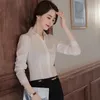 Blouses Femmes Femmes élégantes Chemises OL Styles Bureau Travail Porter Printemps Automne Manches Longues Entretien Professionnel Carrière Tops Vêtements