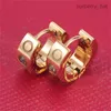 2023Titanium stalen stud Love Earring For Woman Exquisite Simple Fashion C Diamond Ring Lady Earrings sieraden Geschenk met tas