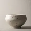 Skålar japansk retro glass skål liten ris frukt efterrätt keramik bordsartikel specialformad för hushåll