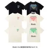 Designer Fashion Abbigliamento Tees Magliette Premium Couple Dress Small Trend Brand Rhude Summer New Tunnel High Street T-shirt girocollo allentata Top Streetwear Hip hop