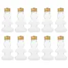 Vases 10 Pcs Christmas Bottle Portable Water Containers Plastic Bottles Seal Decorative Beverage Party Juice The Pet Sealing Milk Tea