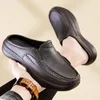 Slip Sandals Slip Tutma Eva Loafers Hafif Ayakkabılar Yumuşak Cook Erkekler Slippers 80 123 PERS IZE başına büyük boyut