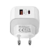 Caricatore PD20W Calibro USA Calibro europeo Calibro britannico PDQC3.0 Testa di ricarica per telefono cellulare a ricarica rapida doppia ricarica rapida USB