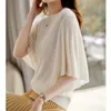 Women's Blouses Summer Elegant Knit Butterfly Sleeve Women Fashion O Neck Loose Tops Ladies Blusa Mujer Casual Shirt 27188