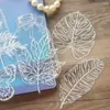 Gift Wrap 18pcs Big White Leaf Butterfly Vein Style PVC Sticker Scrapbooking DIY Packing Label Decoration Tag