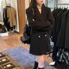 Damenanzüge UNXX Frau Blazer Revers Lose Zweireiher Kleiner Duftender Weißer Blazer Koreanische Mode Chic Jacken Weibliche Kleidung Tops