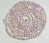 Choker Endless 7-8 mm barokowy naszyjnik z perłową perłowo 200 cm kolor lawendy