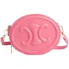 derma designer cel lady Mini tenero panino mooncake rosa LINTALK Summer Sky Mini borsa rotonda da donna 2023 Nuovo arco di trionfo naso di maiale rosa borsa a tracolla carina Z 7OAU