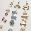 Decorative Figurines INS Nordic Wooden Baby Hair Clips Holder Girls Hairpins Bows Storage Belt Jewelry Pos Organizer Strip Wall Hanging