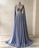 Party Beading Royal Mermaid High Prom Neck Jurken Rhinestones Custom Made Evening Dress