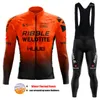 Racing Set 2023 Huub Winter Fleece Pro Cycling Jersey Mountian Bicycle Clothes Wear Ropa Ciclismo Bike Clothing Set