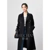 Women's Trench Coats SHUCHAN Casacos De Inverno Feminino High Street Polyester Viscose Adjustable Waist Double Breasted