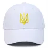 Ball Caps gorące ukraińskie symbol Odznaki Baseball Caps Cotton Unisex Casual Dad Cap Outdoor Snapback Cap Trucker Caps Sun Hat For Women Men J230421