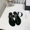 Lederen string sandaalontwerper luxe schuifglaasje dames mannen mode slippers mode dunne slippers schoenen zomer strand casual glijbanen zwart witte maat 35-46