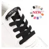 Accessoires voor schoenonderdelen Veterloze kant Druksluiting Schoenen Elastisch sport voor kinderen en volwassenen 8 mm breed Plat 231121