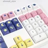 Teclados personalizados DIY 134 teclas Constellation Keycaps XDA Profile MX Switch Cute PBT Keycap para teclado de jogo mecânico personalizado Q231121