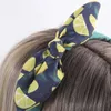 Hair Accessories Oaoleer 2Pcs/set Sunflower Print Headband For Kids Girls Cute Handmade Elastic Rubber Scrunchies Women Ponytail Holder