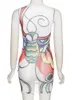 Casual Dresses Hirigin Gradient Multicolor Tie Dye Bodycon Dress Women