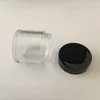 3ml 5ml 10ml透明空の瓶化粧用プラスチックラウンドボトルポットメイクアップアイシャドウネイルパウダーコンテナ100pcsロットグラムサイズtfogi