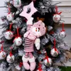 Décorations de Noël en peluche rose, poupée elfe, décoration d'arbre, maison Hanning, cadeau familial pour garçons et filles, 231120