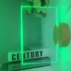 Night Lights Rewritable Light With Message Board Girl Bedroom Wooden Base Cute Soft Desk Lamp Room Decor Desktop Gift