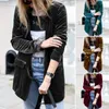 Veste de costume pour femmes, coupe décontractée, Blazer à revers, Super doux, bureau, dame, Patchwork pour fête