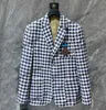 2023 Abiti da uomo Blazer Abiti occidentali firmati da uomo con stampa di frutta Blazer autunno outwear di lusso cappotto slim fit lettera patchwork pantaloni da abito da donna