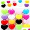 Parringar BK LOTS 30st Söt Colorf Heart Shape Harts Akryl Mix Women Girls Sweet Trend Party Gifts Kids Accessories Je Dhgarden Dhwop