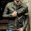 Vestes pour hommes Mode Hommes Veste en cuir PU Jeunesse Collier Punk Moto Streetwear Automne Casual T231121