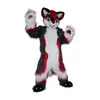 2024 Halloween Husky cheveux longs une pièce costume de mascotte lapin de Pâques en peluche costume costume thème déguisement publicité fête d'anniversaire costume tenue