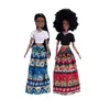 Dolls Kids Gift 30CM African Black Doll Moveable Joint Body Doll Toys For Girls 230420