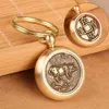 Myntöverföring Twee Zodiac mässing Pure Copper Treasure Car Keychain Jewelry Pendant