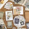 Emballage cadeau 40 pièces/paquet Vintage Washi papier autocollants Kit pour bricolage Scrapbooking Art Collage créatif papeterie artisanat