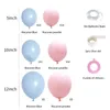 Feestdecoratie Macaron Roze Blauw Latex Ballon Jongen Meisje Garland Arch Kit Baby Kid Verjaardag Kinderdag Decor Helium